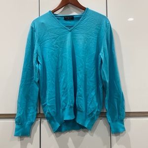 Zara mens light blue light weight sweater